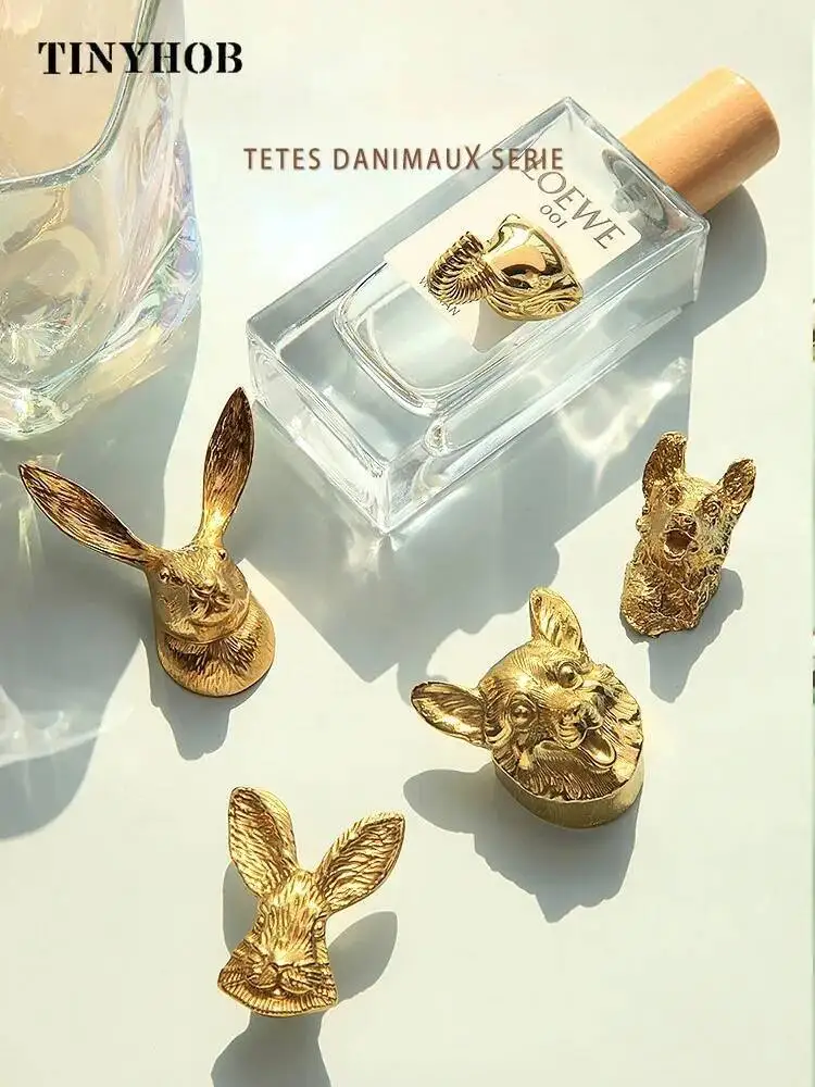 

Creative Plant Animal Shape Brass Furniture Drawer Retro Dresser Knobs Gold Handles For Small Cabinets And Drawers