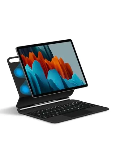 Magic Keyboard Case for Samsung Galaxy Tab S11 Ultra 14.6Inch SM-X930/X936B English with Trackpad Floating Cantilever (Black)