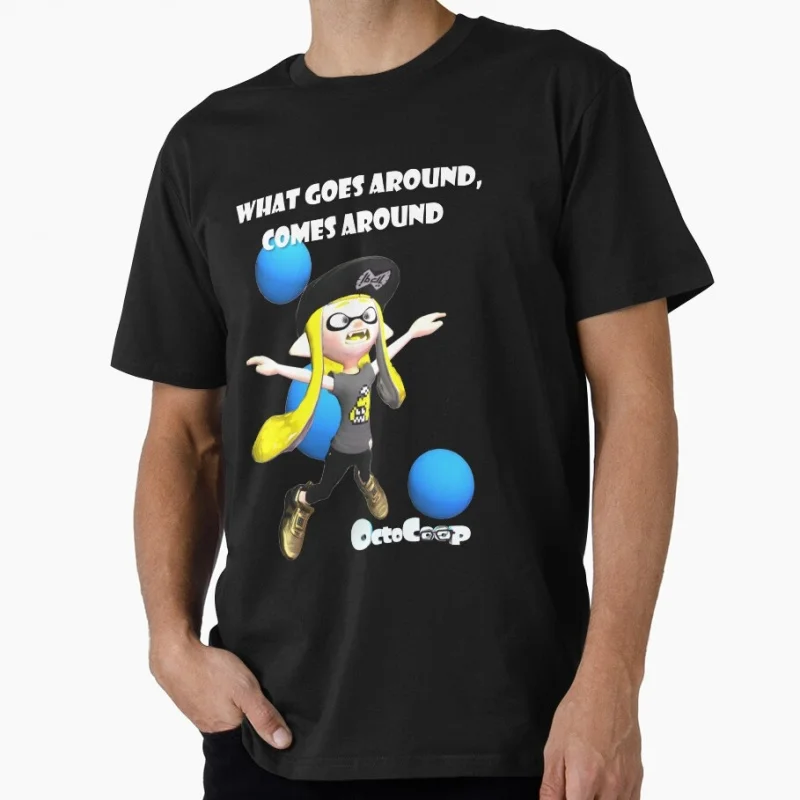 

Lilly's Ball Shot Image Cartoon Video game Splatoon Gift T-Shirt for gamer Funny y2k clothing Short-Sleeve Tee All Size Tops