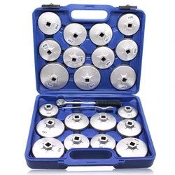 23pcs Oil Filter Wrench 901-915 Cup Filter Socket Professional Aluminum Bearing Extractor Removal Tool Sleeve Spanner