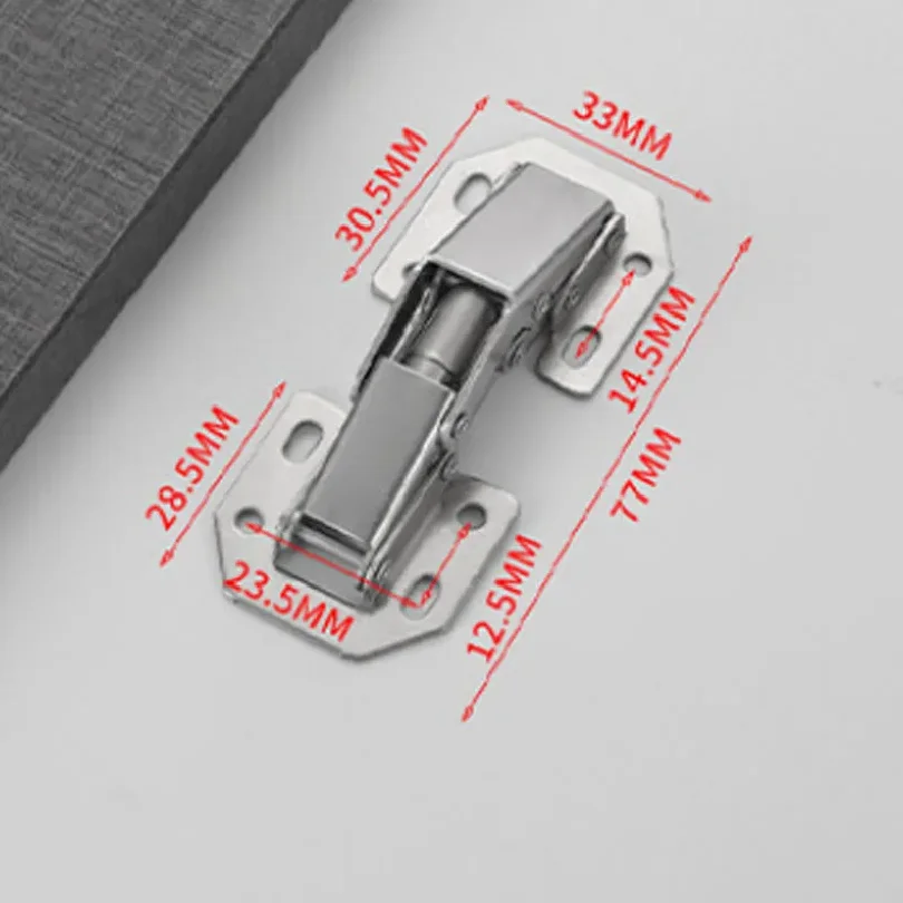 2/4/10PCS 90 Degree Cabinet Hinges HoleHydraulic Buffer Hinge Kitchen Cabinet Cupboard Hinges Furniture Hardware