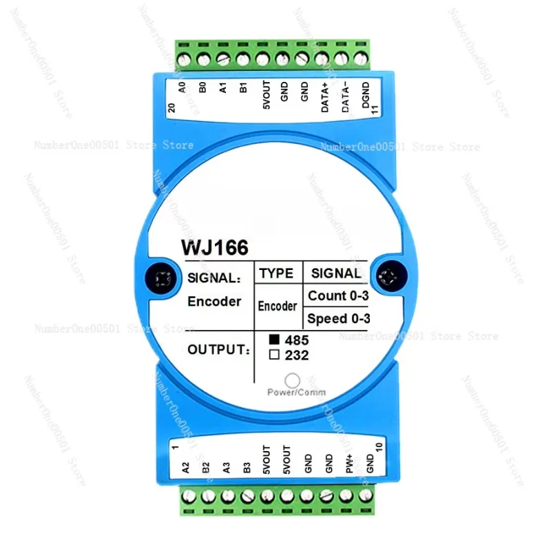 4-Way Grating Ruler Magnetic Ruler Encoder 5MHz High-Speed Pulse Signal to Rs485wifi232 Module Wj166