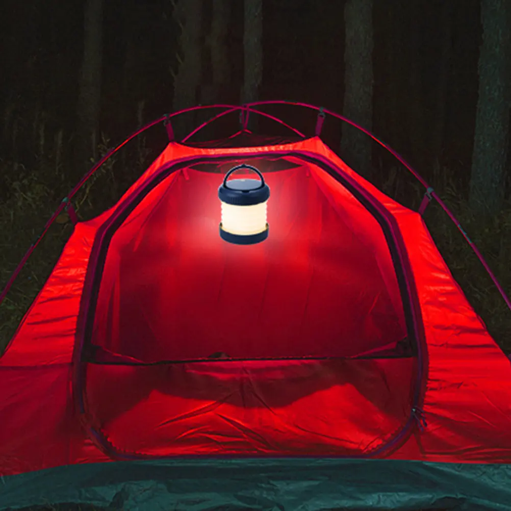 折りたたみ式ポータブルテントライト-usb-充電式キャンプランタン屋外バックパッキングハイキング釣り庭の芝生の装飾暖かい