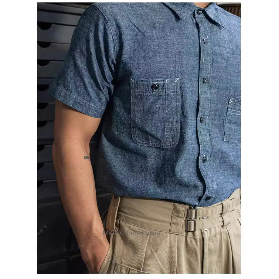 

Не в наличии, винтажная молодежная тканевая рубашка с короткими рукавами и карманами 1963, подкладка для инструментов