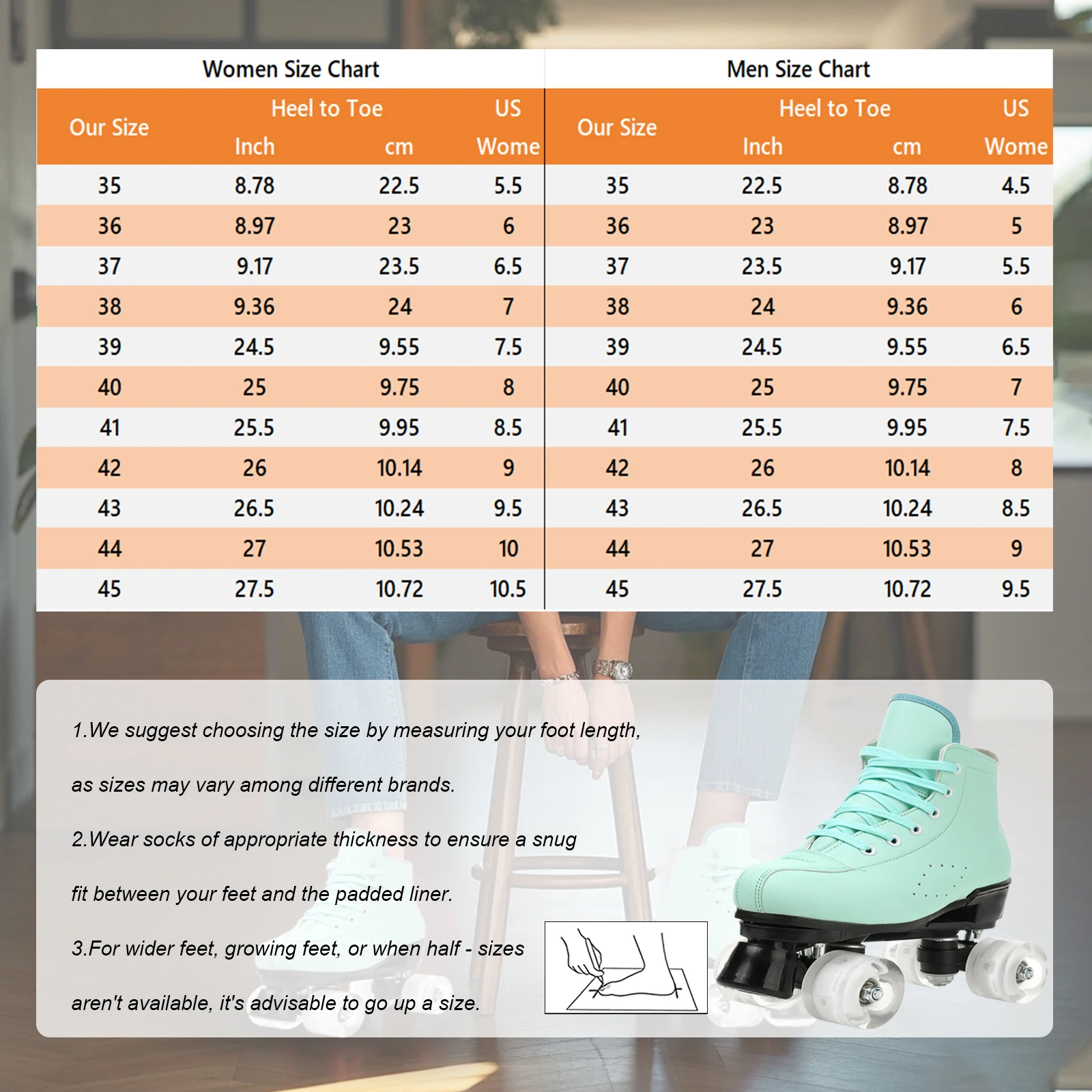 ローラースケートシューズ サイズ34-45 4輪クワッドスニーカー スケート PUレザー スポーツ 初心者 男女兼用 ローラースケートシューズ ギフト