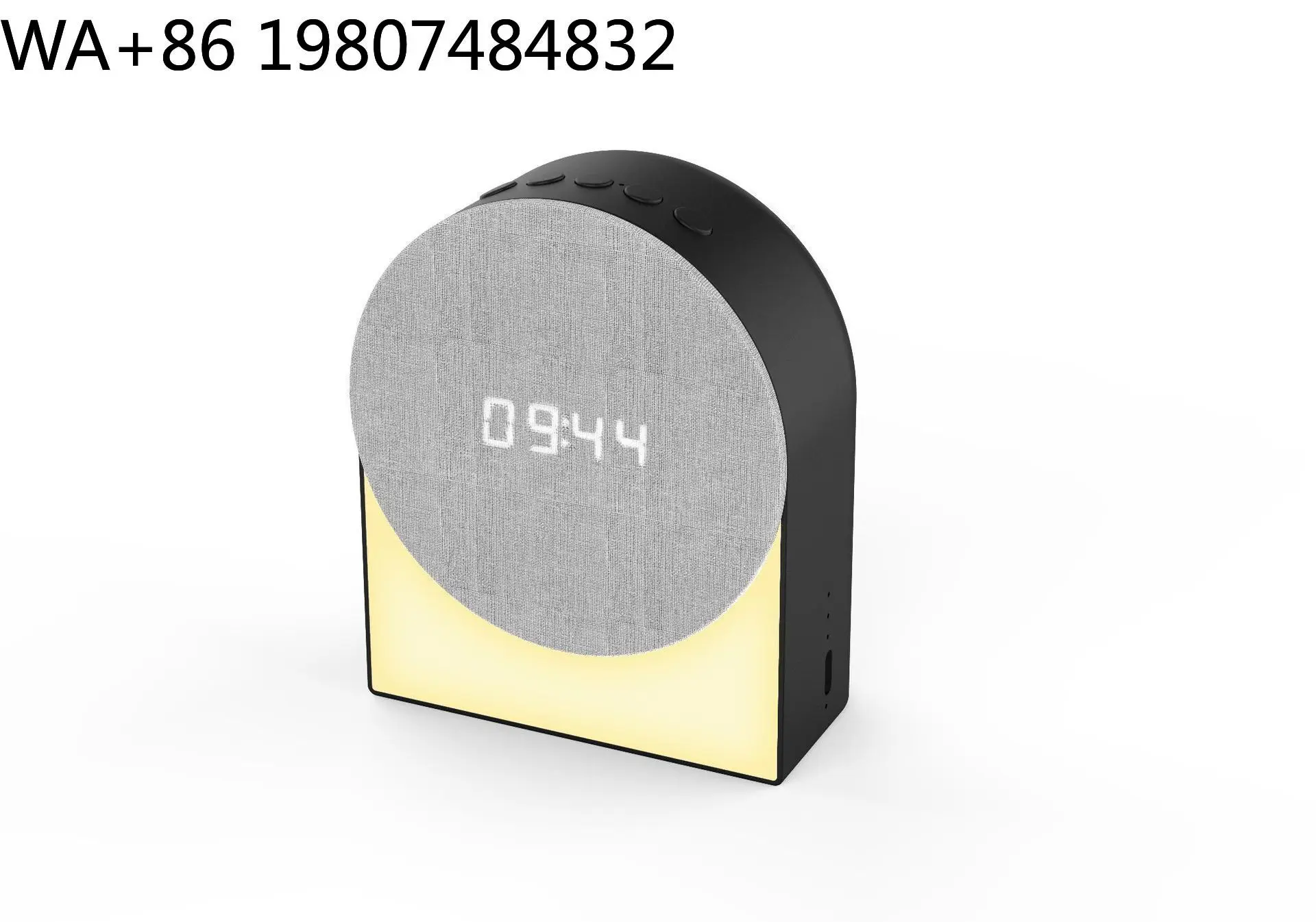 Mini ABS Sleep Sound Tool Built-in Rechargeable Battery Fabric Shade Night Light Timing Alarm For Home Daily Travel Rest