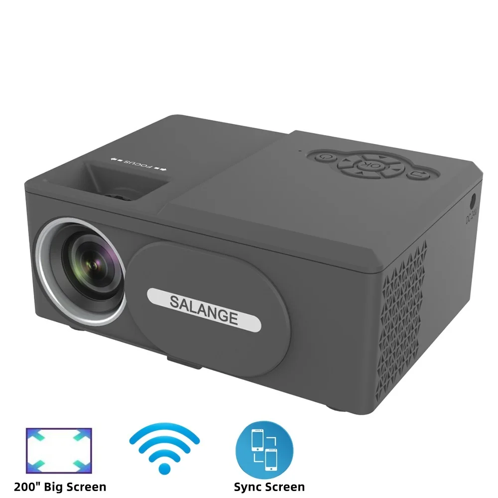 Top! Portable Mini Projector PTY60 Support 1080P LED Home Theater Media Mobile Player 800x480P Video Beamer for Home Office