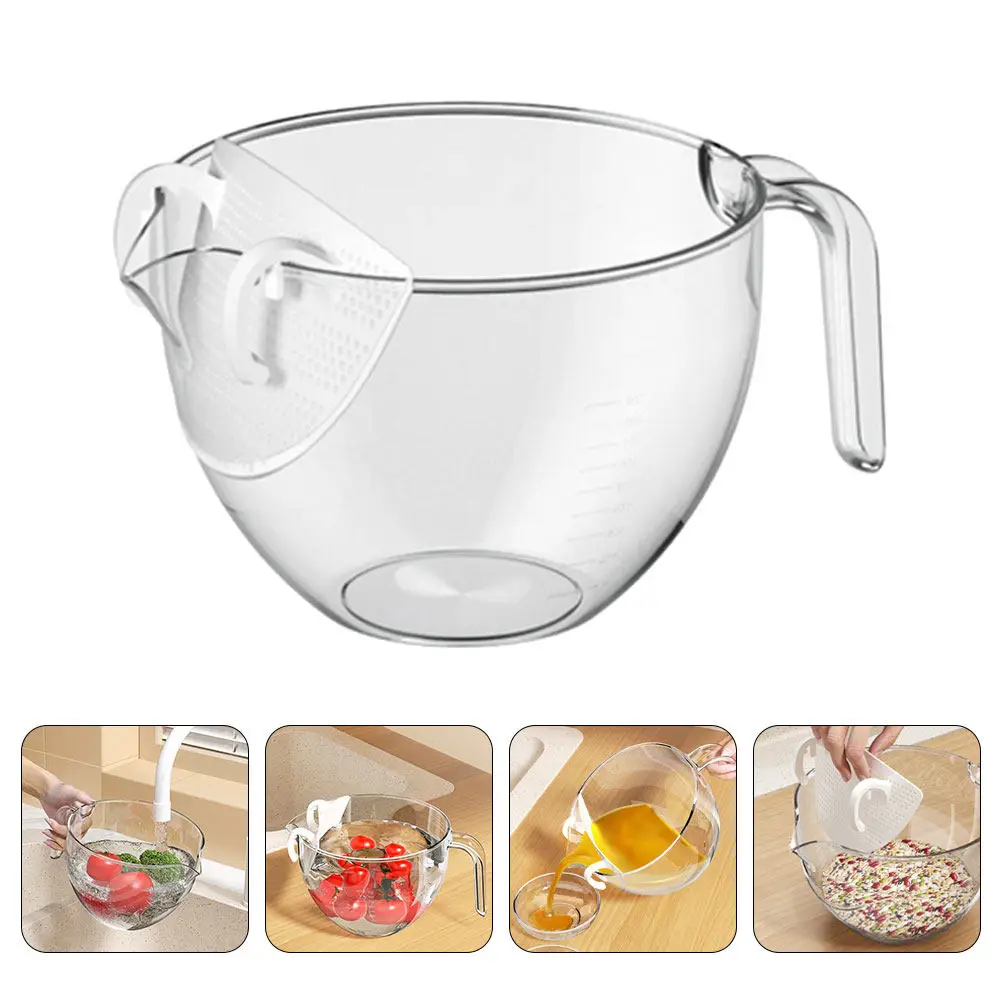

Rice Plastic Large Capacity Kitchen For Washing Fruits Vegetables Draining Bowl Reusable Fruit Strainer Household Strainer