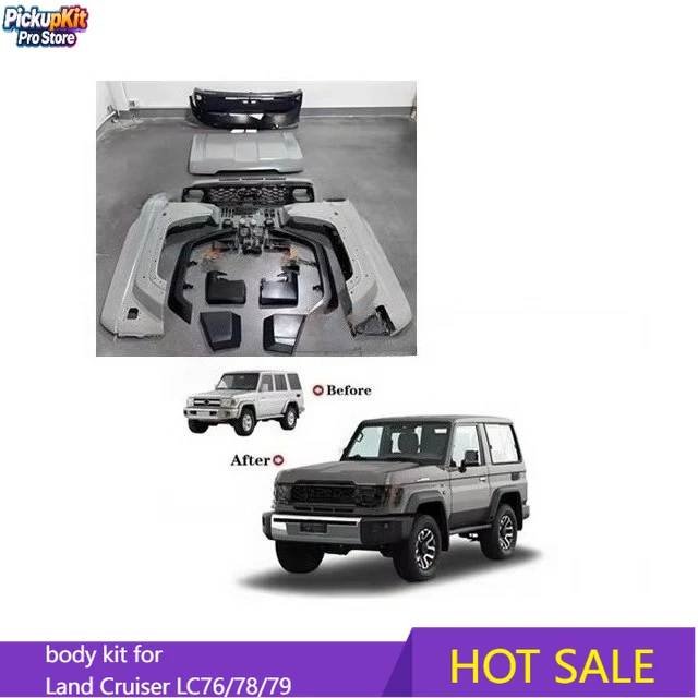 

2024 Facelift Body Kit for Land Cruiser LC76/78/79 Pickup Fits 2010–2020 Models