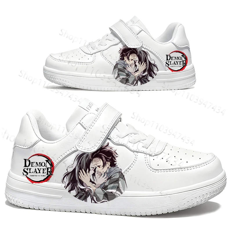 

Детская обувь Kamado Tanjirou Kamado Nezuko с принтом аниме-персонажей, дышащая, удобная, мягкая спортивная обувь для мальчиков и девочек, подарок для детей