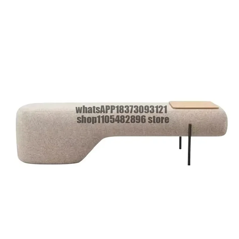 Nordic light luxury bedroom bedside stool creative shopping mall living room leisure strip home shoe changing stool