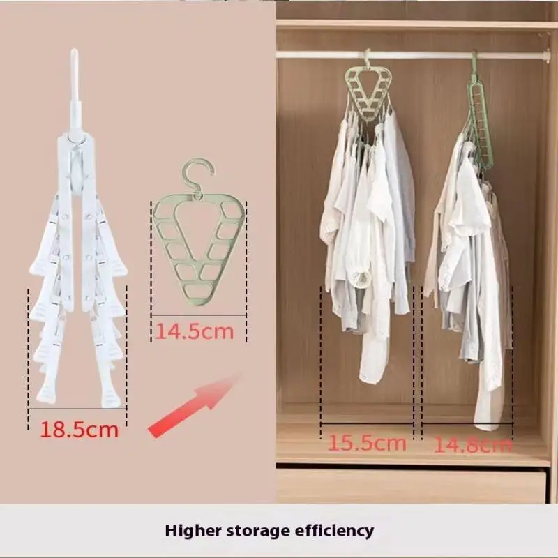 9-Hole Magic Clothes Hanger Closet Organizer Space Saving Multi-function Drying Racks Wardrobe Scarf Storage