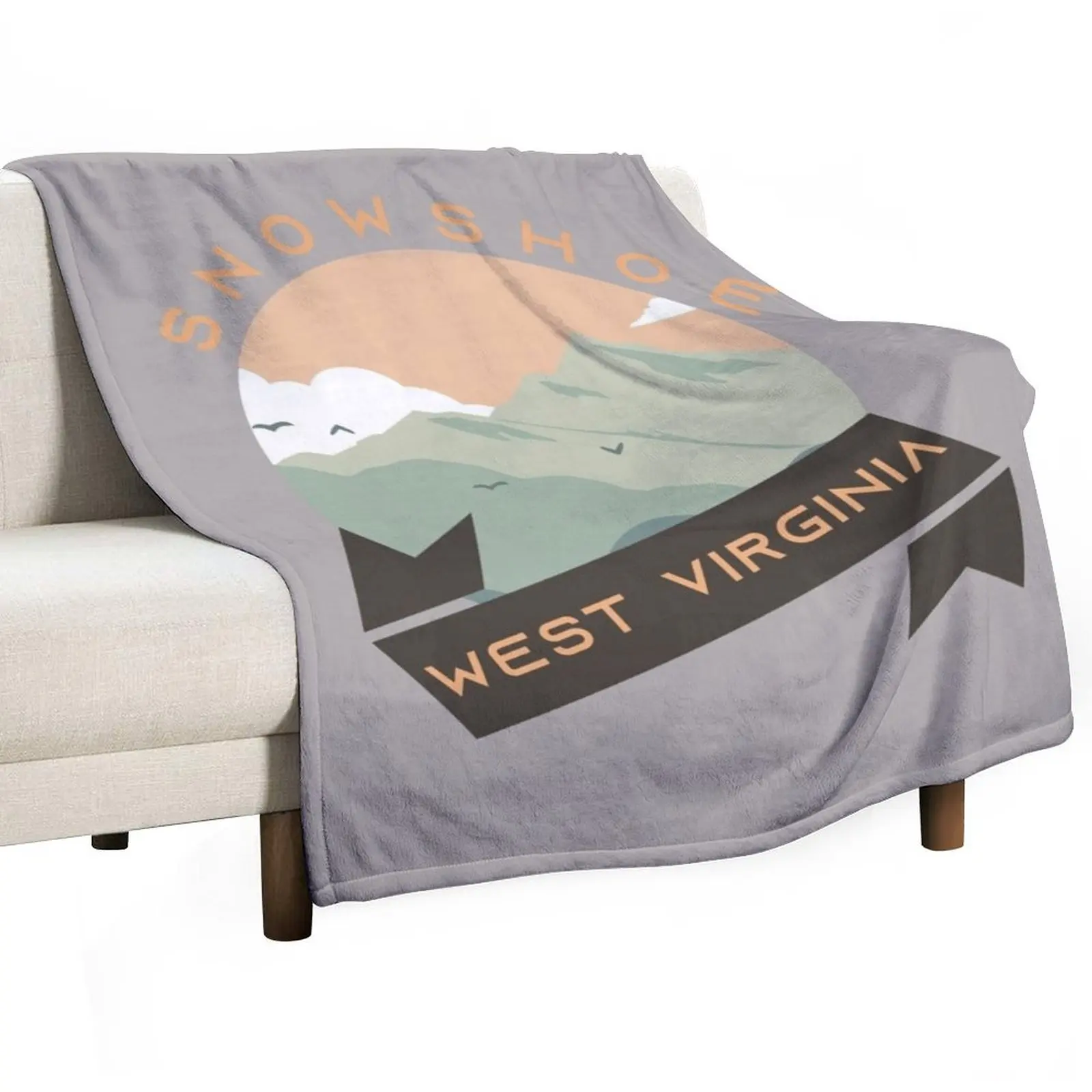 Snowshoe West Virginia, Ski Resort, Hiking, Climbing, Modern Style Throw Blanket Luxury Designer Summer blankets ands Blankets