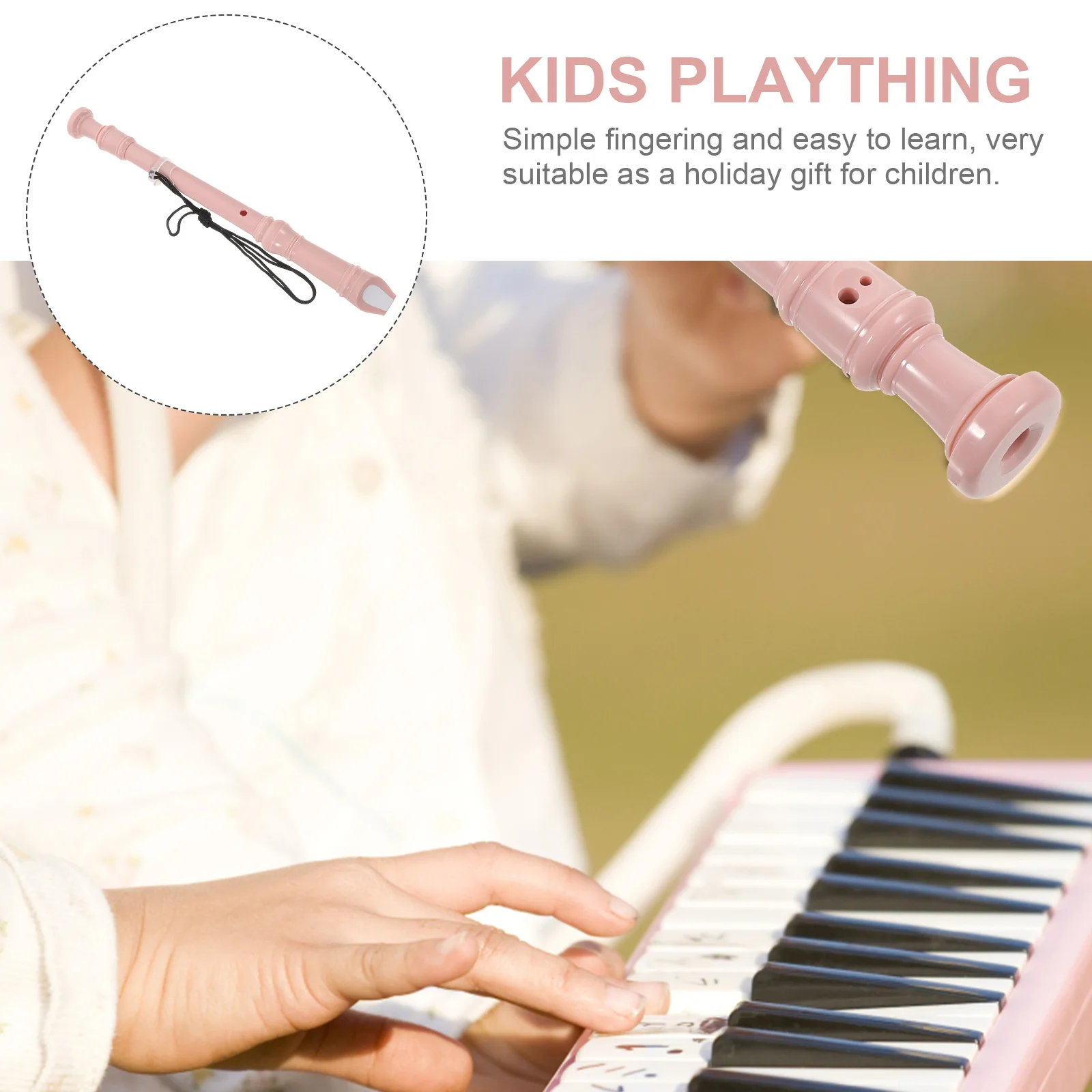 

Adults Clarinet Musical Instrument Recorder Toy Simple Abs Beginner Flute Child