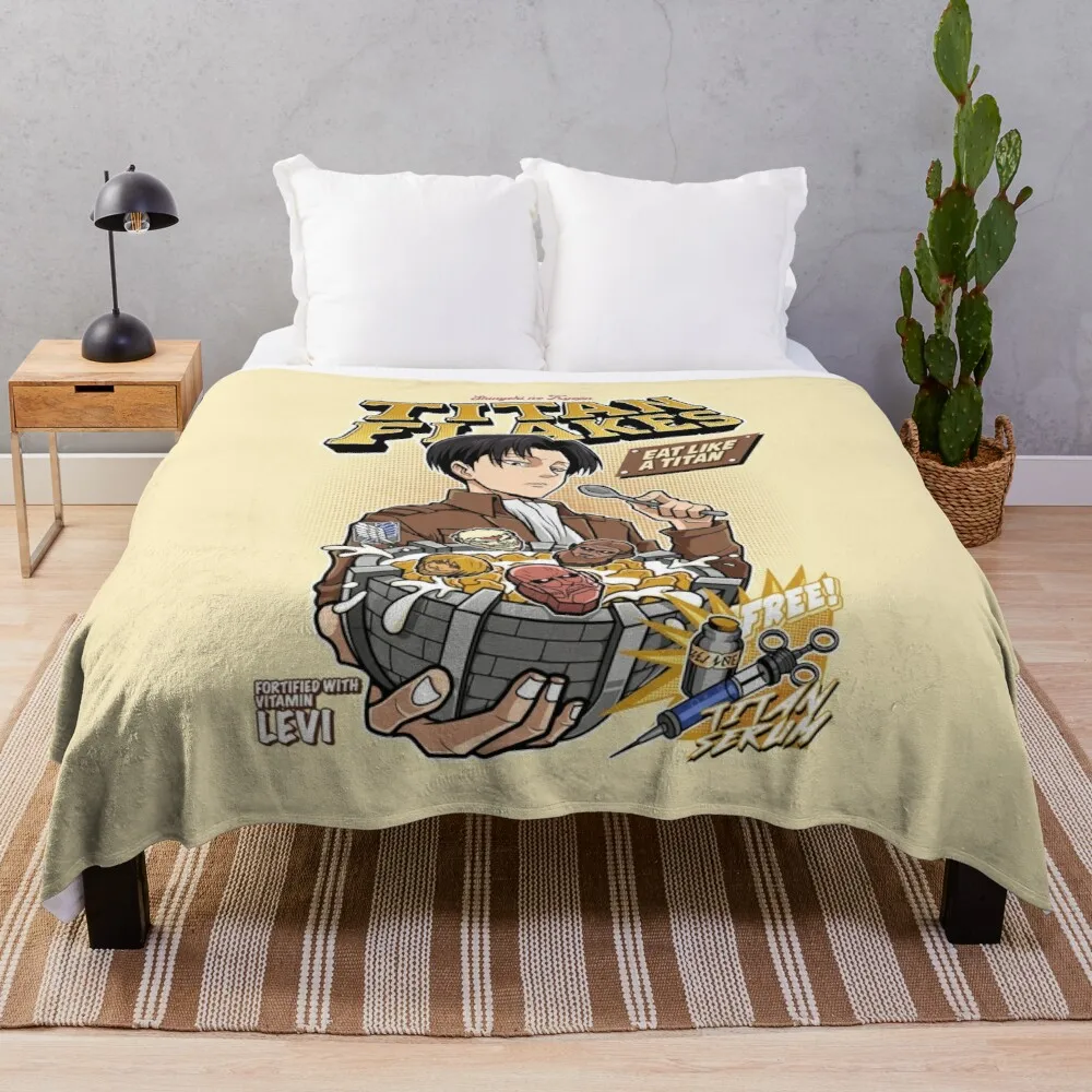 Titan Flakes ( Shingeki no Kyojin )Throw Blanket designer blankets