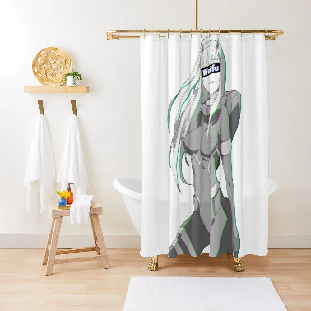 

Zero-Two Waifu Shower Curtain Toilet Accessories Bathroom Anti-Mold Waterproof Shower Waterproof Bath And Anti-Mold Curtain