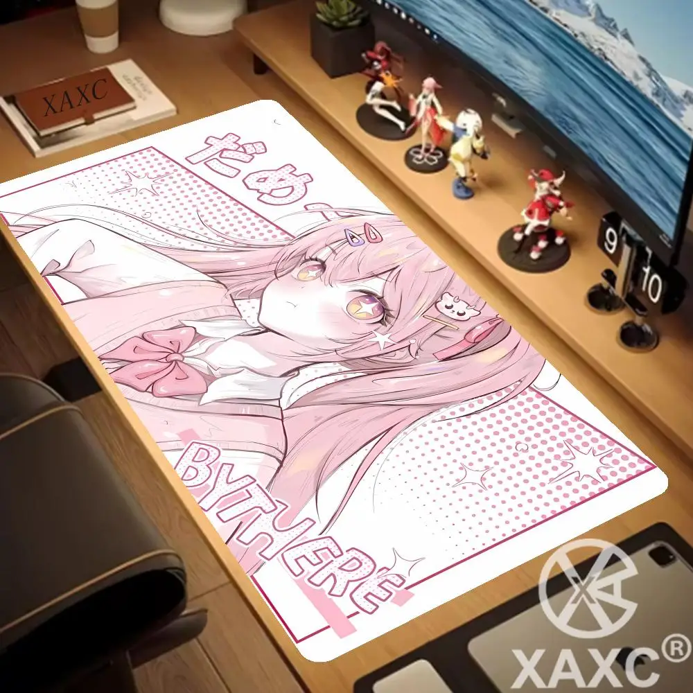 Mouse Pad PC kawaii Anime Girl Gamer Mousepad Laptop Computer Keyboard Accessories Mouse Mat Rug Extended Desk Mats XAXC