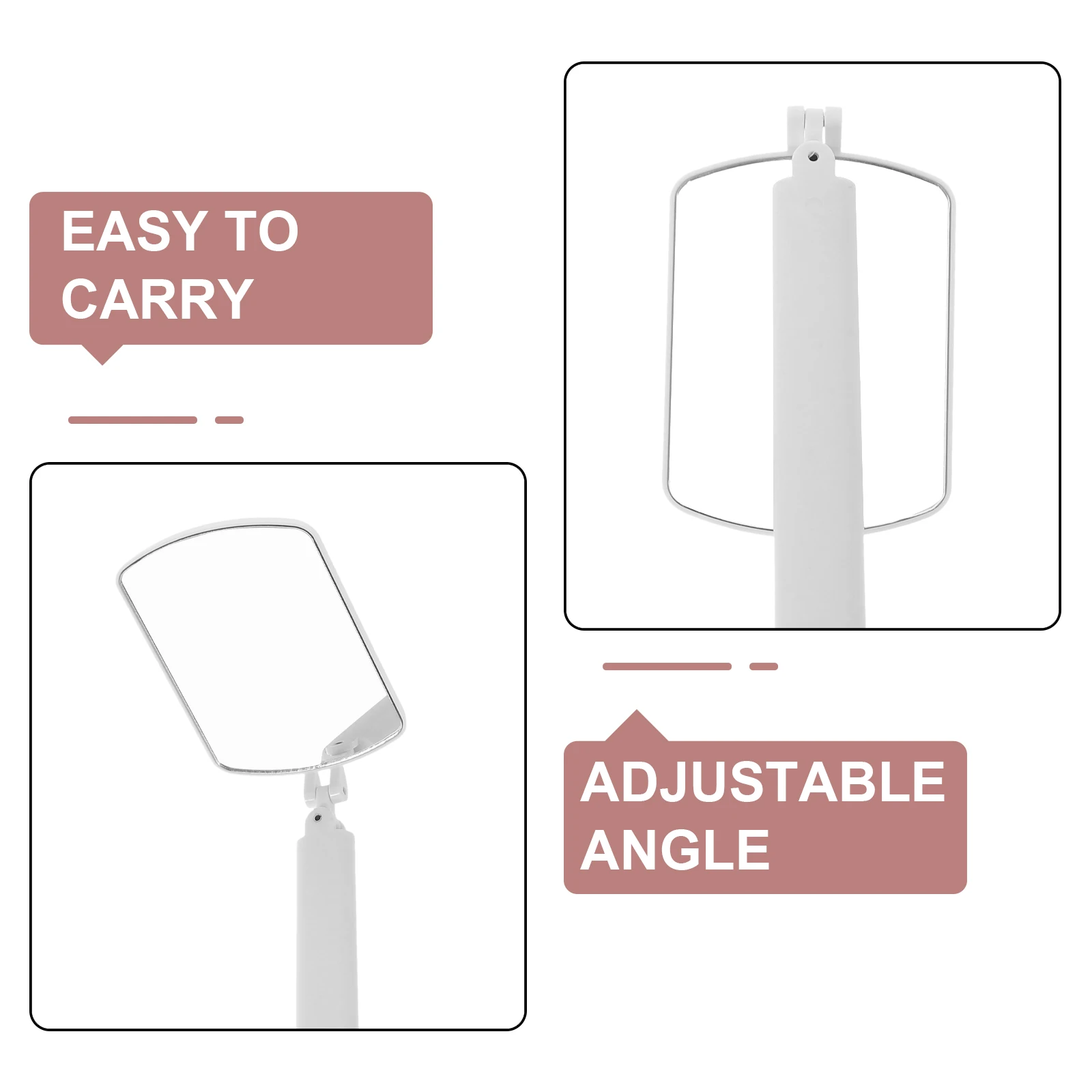 

Eyelash Extension Mirror Handheld Lash Mirrors Rotate Design Black Compact Portable Makeup Tool Eyelash Inspection for extension