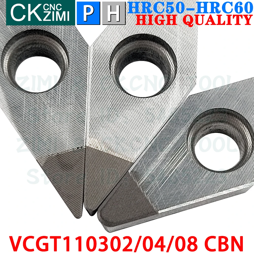 VCGT110302 VCGT110304 VCGT110308 CBN Boron Nitride Inserts Turning Inserts Tools VNMG VCGT 1103 CBN CNC Metal Lathe Cutting Tool