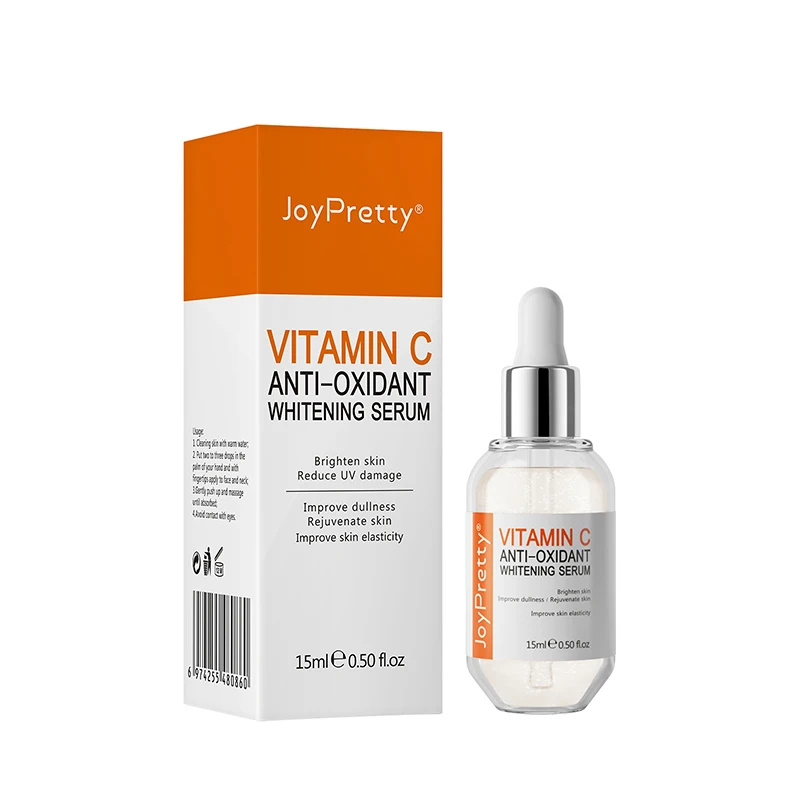 JoyPretty Vitamin C Face Serum Whitening Moisturizing Hyaluronic Acid Dark Spot Removal Facial Serum Skin Care Products