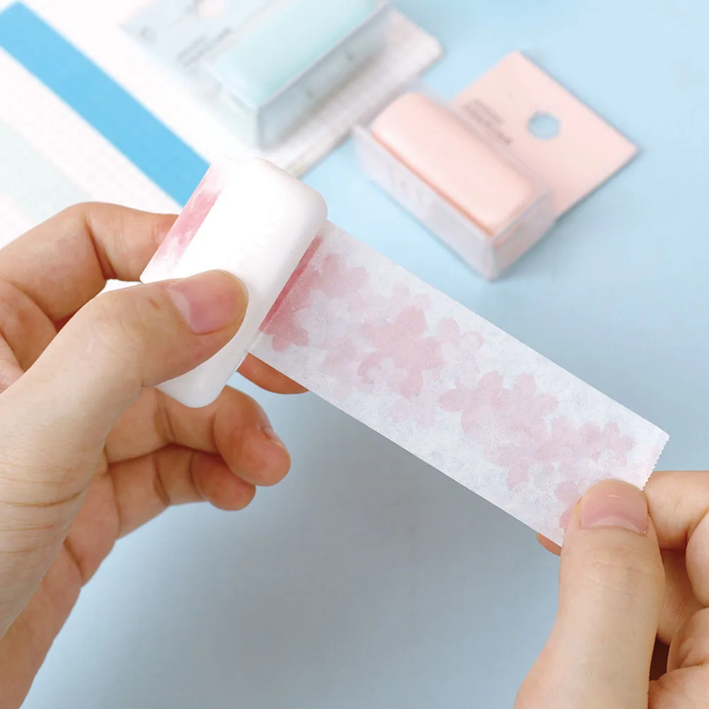 

2pcs Washi Cutter Mini Sticker Tape Cutter For Scrapbook Diy Craft Portable Dispenser Roll Holder Masking Organizer Tape Cutting