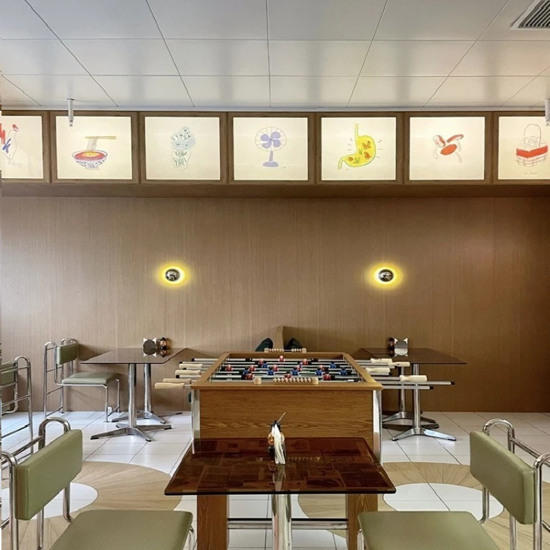 Retro Bedroom Bedside Wall Lamp Eye Protection Nordic Minimalist Creative Medieval Background Corridor Balcony LED Bracket Light