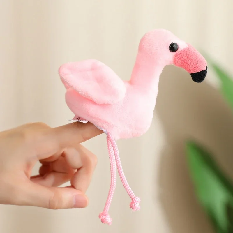 9CM Mini Fingerpuppen Lernspielzeug Für Kinder Hand Cartoon Vögel Meerestiere Plüschpuppe Handpuppen Erzählen Geschichte Geschenke – Detail 28