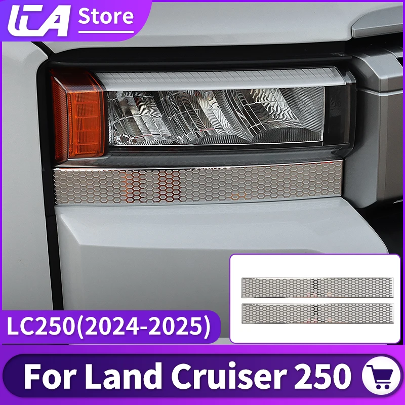 

For Toyota Land Cruiser 250 2024 2025 Prado LC250 1958 First Edition FJ250 Headlight Below Decorative Strip,Upgraded Accessories