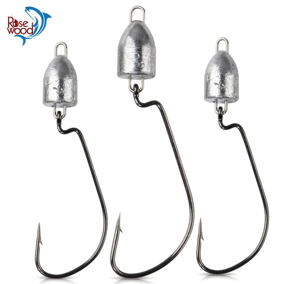 Palisander Forelle Crappie Steuer Jig Kopf Angelhaken Kugel Offset Wurm Angelhaken Kurbel Bass Hecht Rigs Angelgerät Zubehör