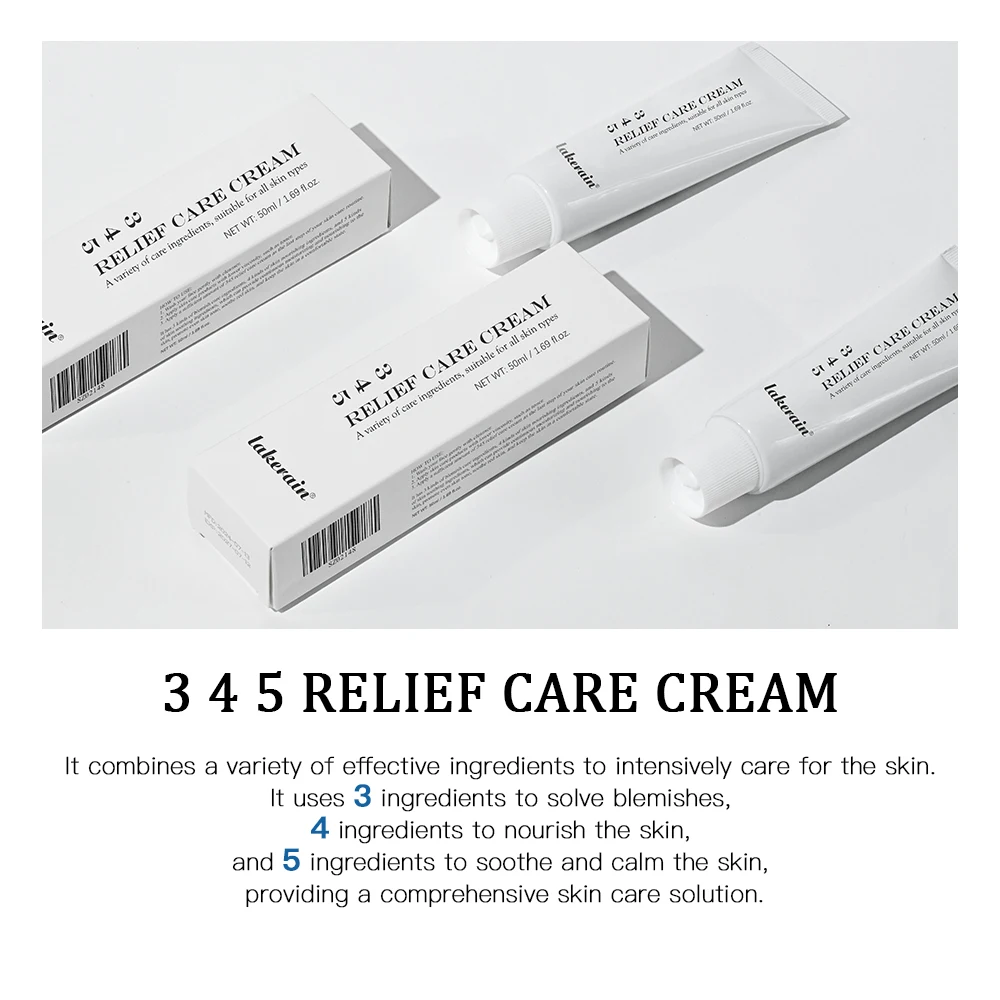 Zdjęcie 7: 3 4 5 Relief Cream Adres Wady Odżywia Skórę I Zapewnia Kojącą Pielęgnację Liftingujące Piękno Twarzy Nawilżający Koreańskie Kosmetyki