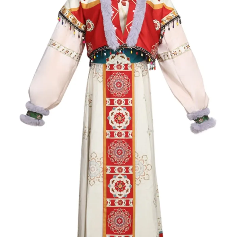 Exotic style modified and cashmere Hanfu adult New Year clothing photo set