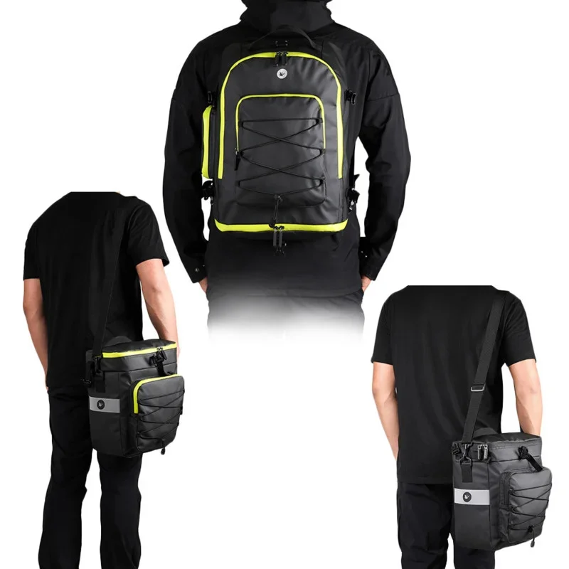 

Сумки-переноски для багажа 60 л 3 в 1, водонепроницаемые сумки для горного дорожного велосипеда, велосипедные двухсторонние задние багажники, хвостовое сиденье