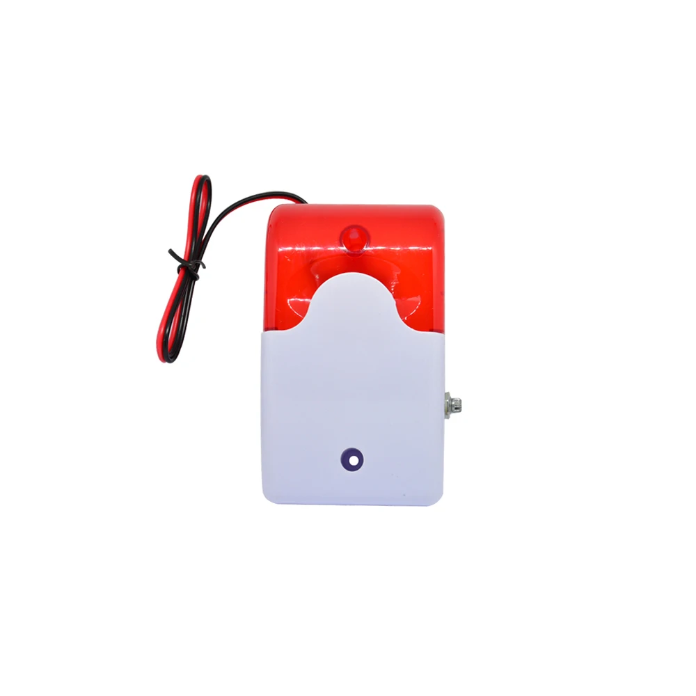 10Pcs 12VDC Voltage Flash Siren Volume 0-110DB Adjustment LED Strobe Speaker Security Alarm Louder Buzzer