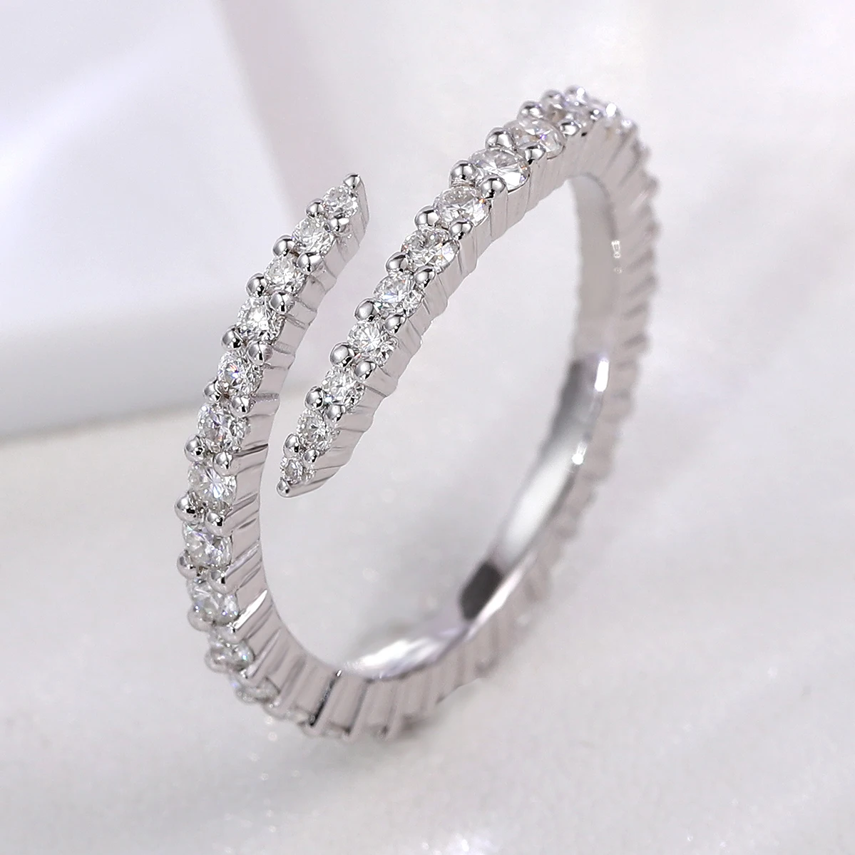 

Provence Couple Rings Korea stacking ring Women 10KGold Lab Diamond wedding band Engagement Everyday Ring cocktail jewelry Gifts