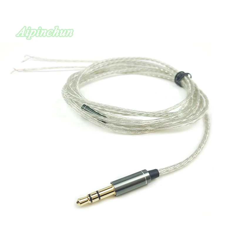 3.5Mm 3 Cực Dòng Loại Jack Cắm Tự Làm OFC Lõi Dây Tai Nghe Cáp Sửa Chữa Thay Thế Cho Tai Nghe