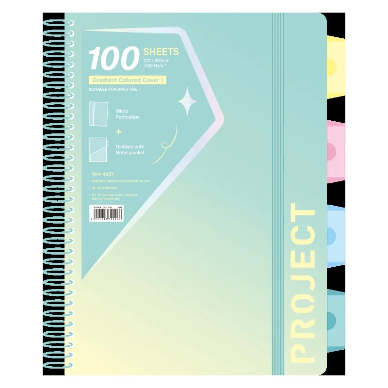 Quaderno a spirale Kawaii A4 A5 Benda elastica multifunzionale Quaderno di esercizi Blocco note Diario Forniture di cancelleria per ufficio scolastico