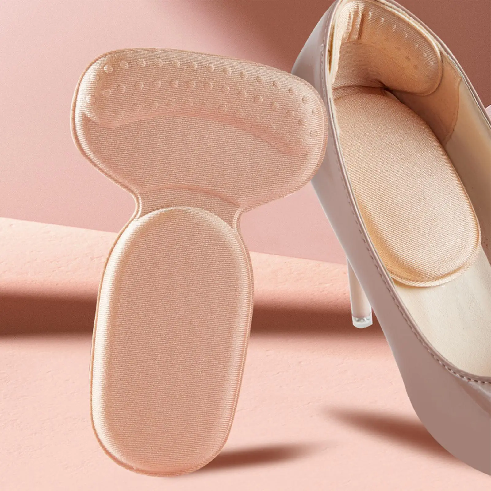 Heel Cushion 2Pcs Anti-Slip Protector Pads For Heels For Women Men Prevent Rubbing Blister Travel Walking Hiking Shoes Insoles