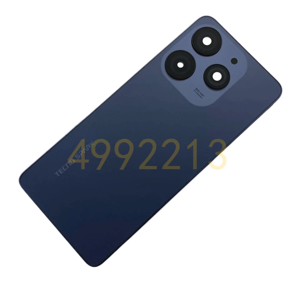 For Tecno Spark 10 Pro KI7 Battery Back Cover Middle Frame with Camera Lens+Side Button Housing Case Panel Replacement