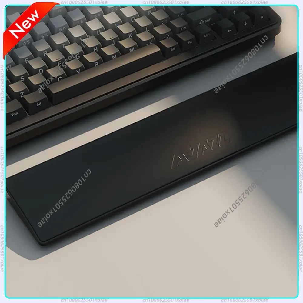 

Подставка для запястий из ПУ-кожи для 81-клавишной TKL-клавиатуры, эргономичная, с эффектом памяти, для поддержки рук, 8 ° Аксессуары для накладок на запястья с функцией наклона и противоскользящим покрытием