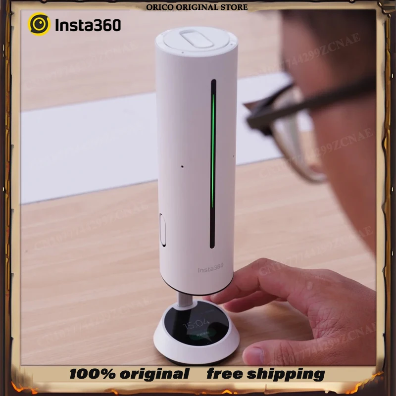 New Release Insta360 Wave AI Omnidirectional Microphone & Speaker 360° 5-Meter Smart Noise Reduction Wireless Bluetooth Live