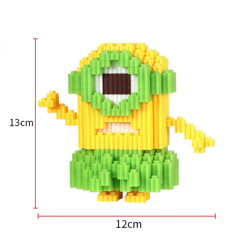 New Style Building Blocks Cartoon Anime Figure Image Minions Cute DIY Doll Toy Bricks Children\'s Puzzle Assembly Festival Gift