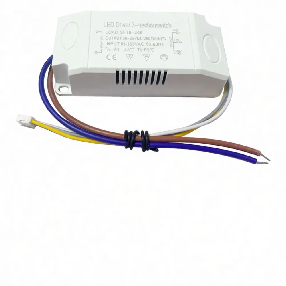 Safe LED Driver For Downlight Ceiling Lamp Three Color Adjustable Transformer High Efficiency Isolated Power Converter