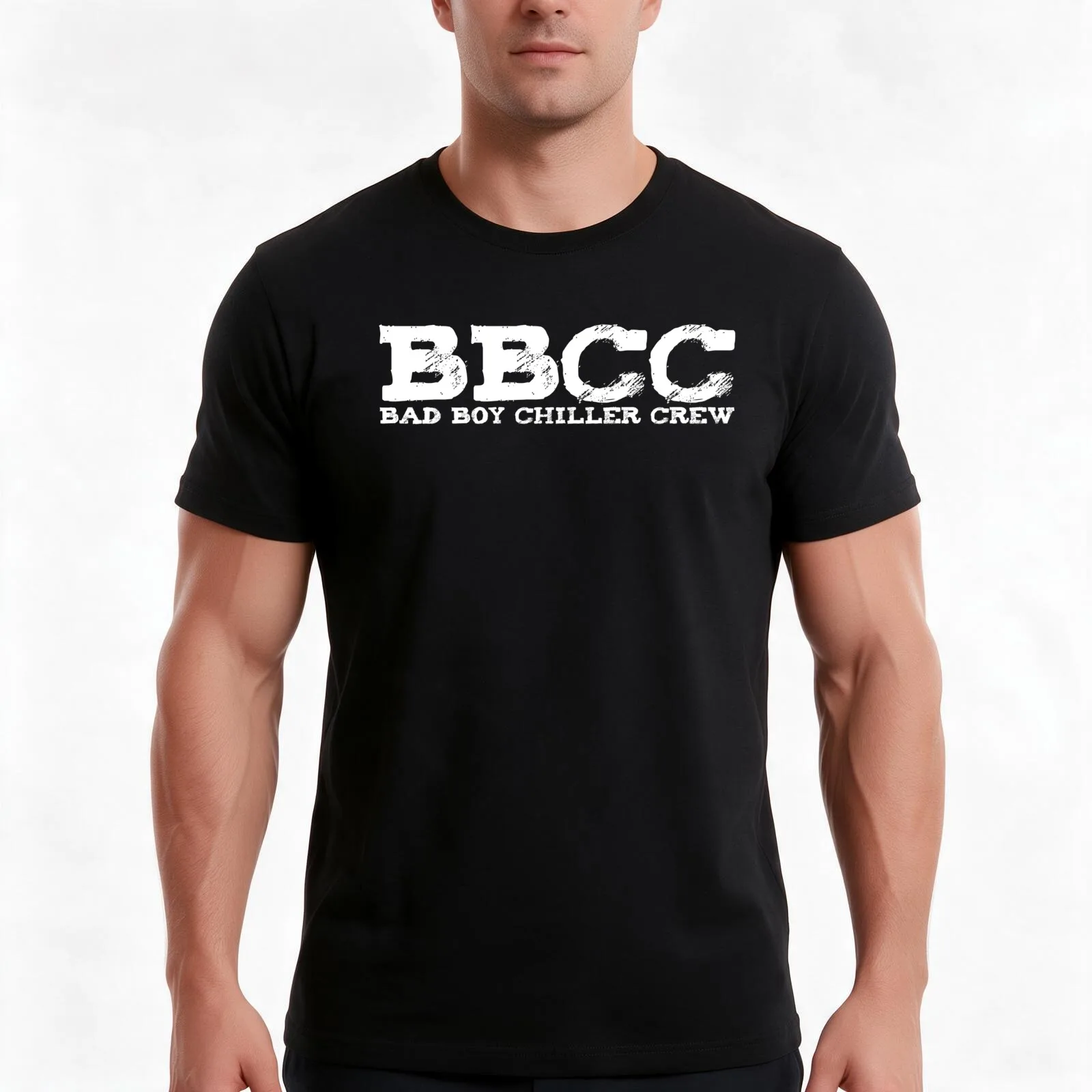 Bad Boy Chiller Crew T-Shirt Summer Casual Cotton Tee Oversized Streetwear Tops Vintage Graphic Print Loose Fit Short Sleeve