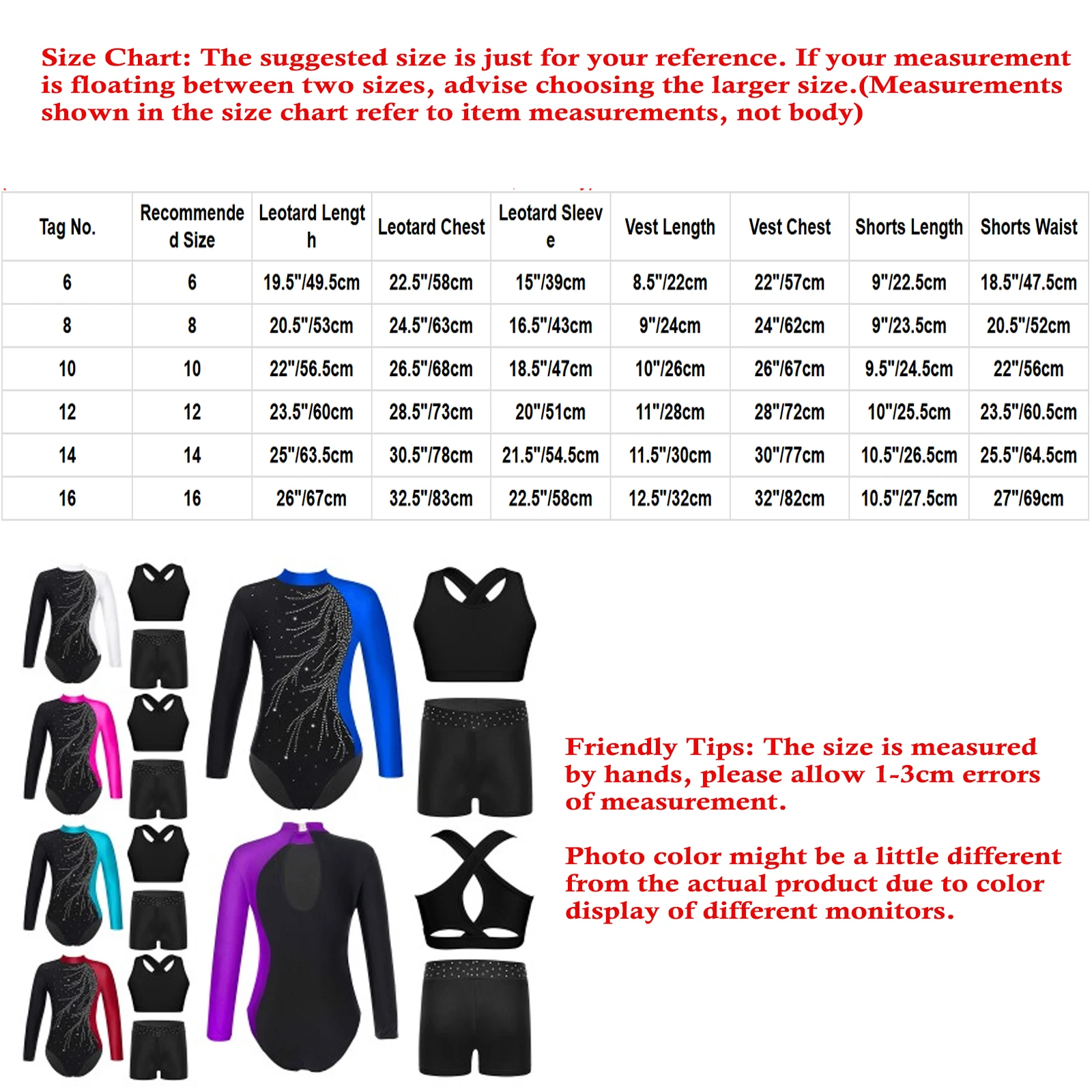 Children Long Sleeve Ballet Dance Outfits Kids Gymnastics Leotards Jumpsuit+Vest+Shorts Dancewear Sets for Girls Yoga Unitard