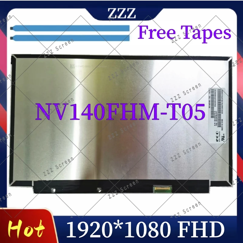 Imagem -02 - Laptop Lcd Touch Screen B140hak02.3 Fit Nv140fhm-t05 Carbono x1 6th 7th Gen 01er483 14.0 Fhd 1920x1080 Ips Toque On-cell