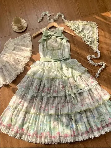 10 best sales grön lolitaklänning - №8