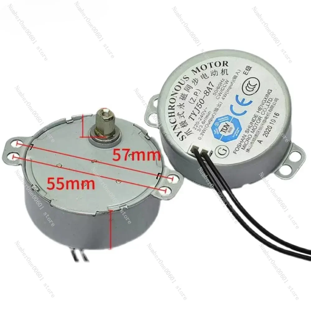 Synchronous Motor for Midea Microwave Oven Electric Turntable TYJ50-8A7 220-240V 50Hz 4W Air Blower Parts