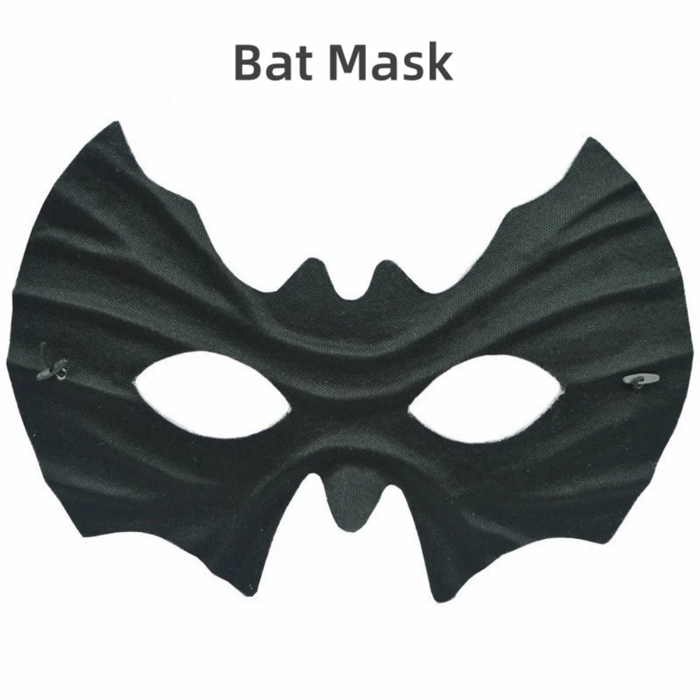 Black Halloween Dance Party Performance Half Face Bat Mask Cartoon Anime Bat Mask Bat Eye Mask Party Cosplay Decorations