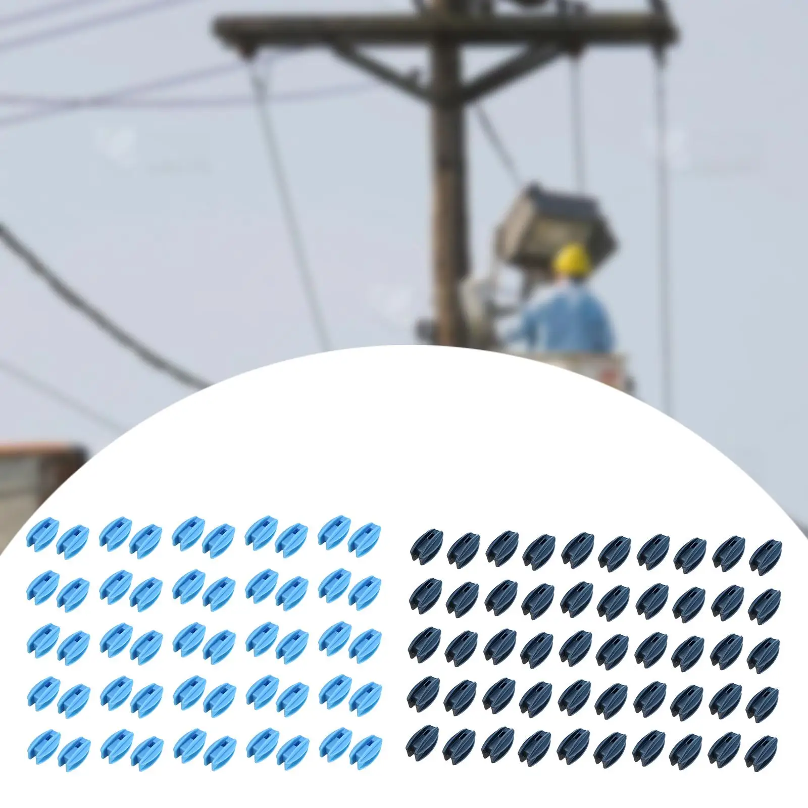 50Pcs Electric Fence Insulator Easy to Install Practical Fencing Accessories