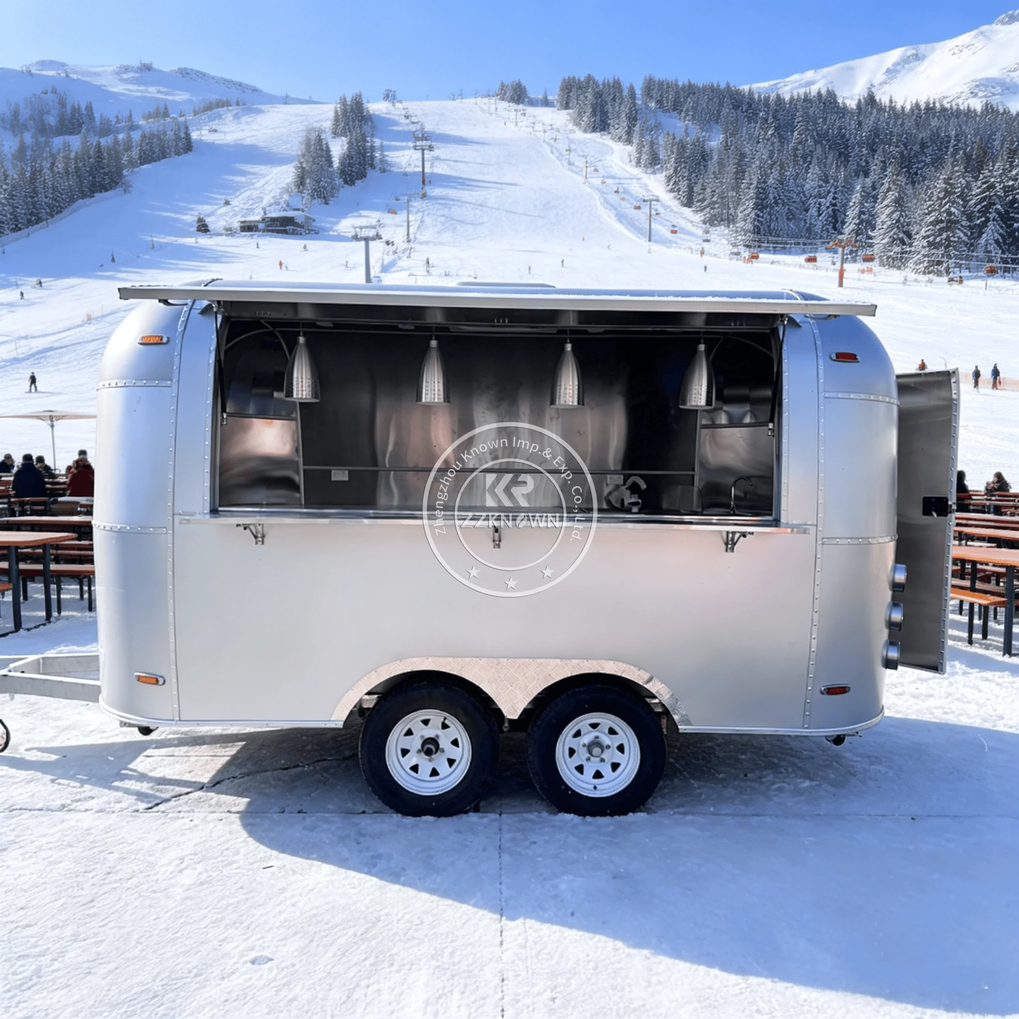 

Мобильный фургон-кафе, передвижная кухня, уличный киоск из нержавеющей стали, тележка для кофе и хот-догов